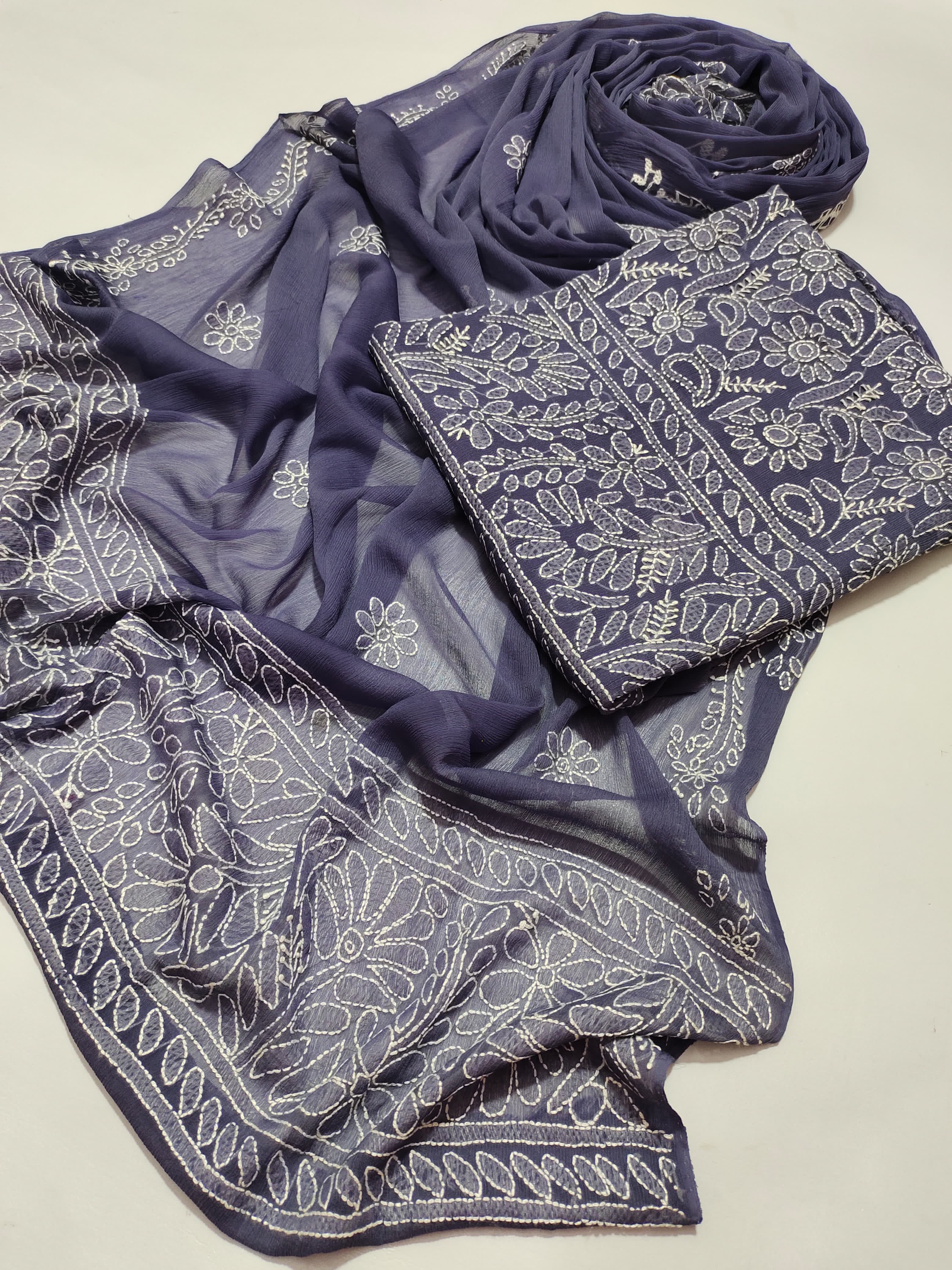 Lilac Bloom – Light Purple 2-Piece with Floral Dupatta